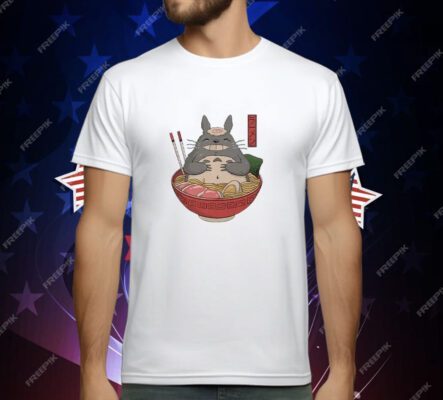 Totoro in the Ramen Bowl T-Shirt