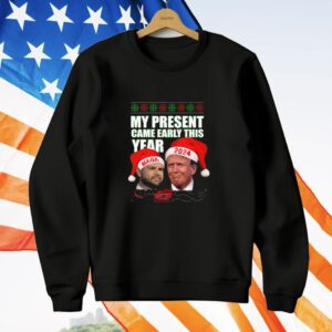 Trump Vance My Present Came Early This Year 2024 Christmas T-Shirt