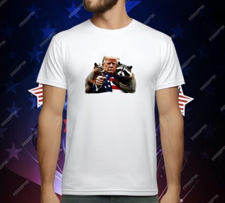 Trump peanut squirrel raccoon T-Shirt
