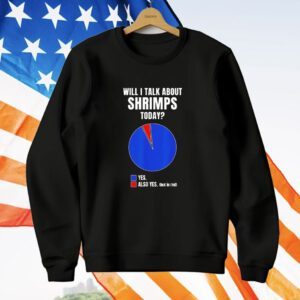 Will I talk about shrimps today yes also yes but in red T-Shirt