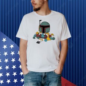 A knitting Boba Fett Shirt