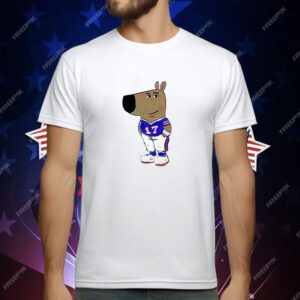 Awesome Chill Guy Dog Buffalo Bills T-Shirt