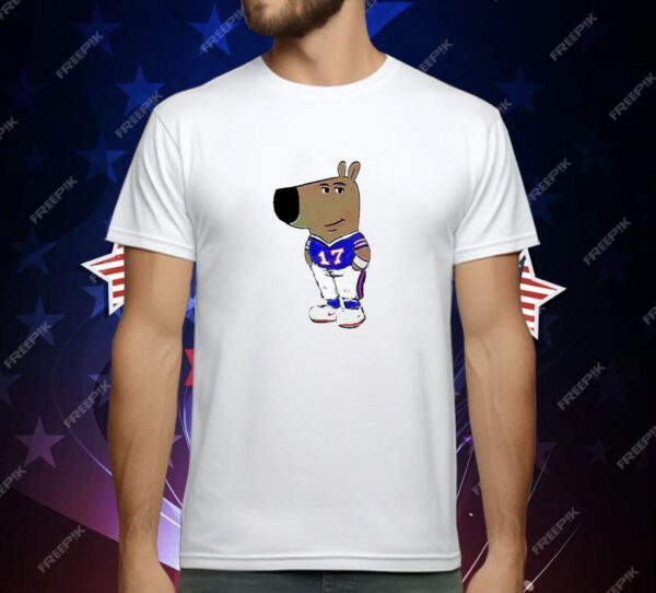 Awesome Chill Guy Dog Buffalo Bills T-Shirt