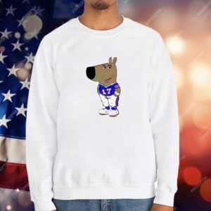 Awesome Chill Guy Dog Buffalo Bills T-Shirt