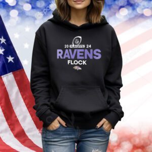 Baltimore Ravens flock 2024 NFL Playoffs Shirt