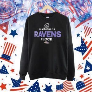 Baltimore Ravens flock 2024 NFL Playoffs Shirt