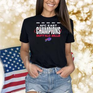 Buffalo Bills 2024 AFC East Champions 2020 2021 2022 2023 2024 Shirt