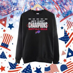 Buffalo Bills 2024 AFC East Champions 2020 2021 2022 2023 2024 Shirt