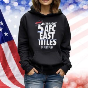 Buffalo Bills 2024 AFC East Champions 5 Straight Title Shirt
