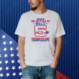 Buffalo Bills 5 Straight 2024 AFC East Division Champions Shirt