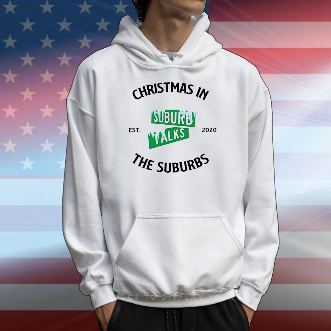 Christmas in the suburbs Suburb Talks est 2020 T-Shirt