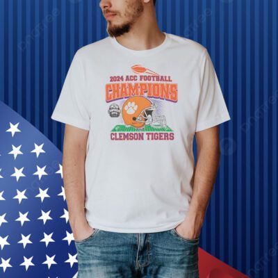 Clemson Tigers 2024 ACC Football Conference Champions Helmet Shirt