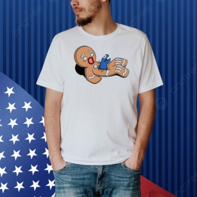 Cookie Monster eats Gingerbread Man Shirt