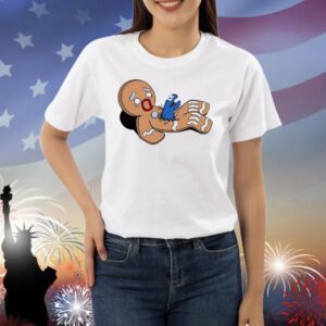 Cookie Monster eats Gingerbread Man Shirt