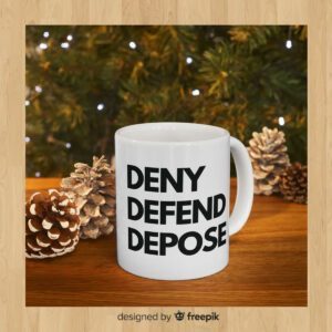 Deny Defend Depose CEO - Satire Mug