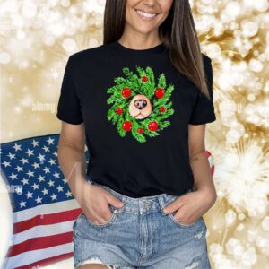 Dog nose Christmas wreath Shirt