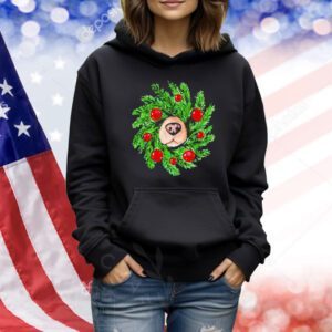 Dog nose Christmas wreath Shirt