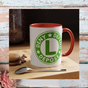 Funny Deny Defend Depose Mug