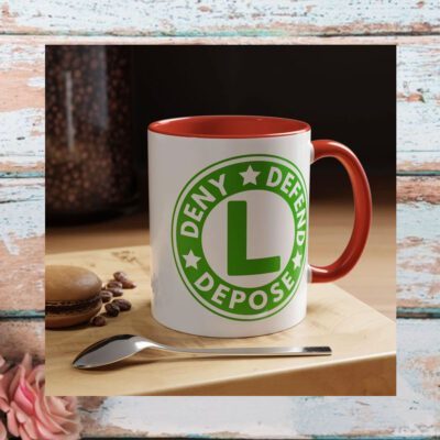 Funny Deny Defend Depose Mug