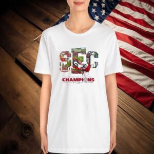 Georgia Bulldogs 2024 SEC Football Conference Champions Score Mascot T-Shirt
