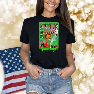 Goosebumps Christmas Nightmare Before Christmas Skeleton Holiday Shirt