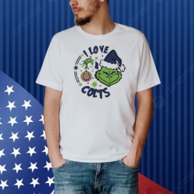 Indianapolis Colts X Santa Grinch I love Colts Christmas Shirt