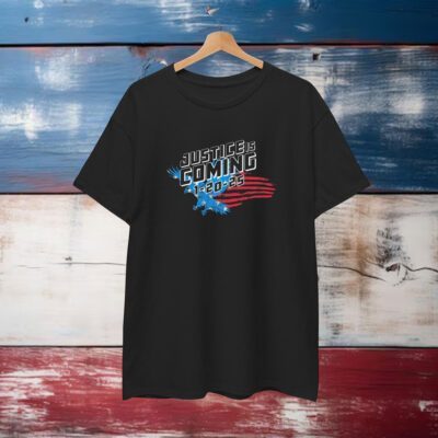 Justice Is Coming 1 20 2025 American Flag Eagle T-Shirt
