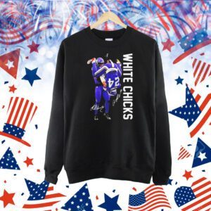 Kirk Cousins and Justin Jefferson white chicks signatures Shirt