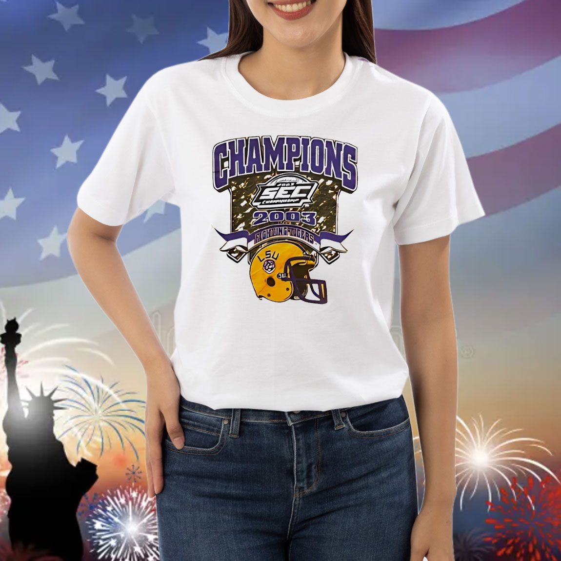 LSU Tigers SEC Champions 2003 Fighting Tiger Shirt