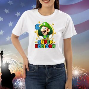 Mario Birthday Super Eddison Gift Shirt