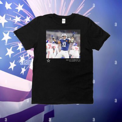Micah Parsons #11 Dallas Cowboys Game Action November 28, 2024 Jersey T-Shirt