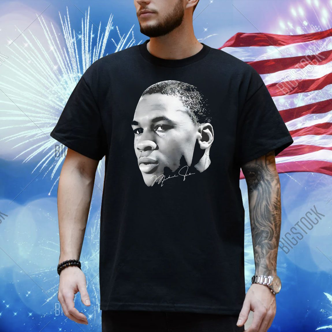 Michael Jordan young Mike big face graphic Shirt