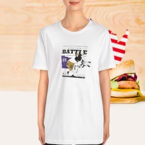 Minnesota Vikings vs. Green Bay Packers Battle Border T-Shirt
