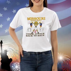 Missouri Tigers Basketball #1 Tiger Attack Back-to-Back Championship 1990 Shirt