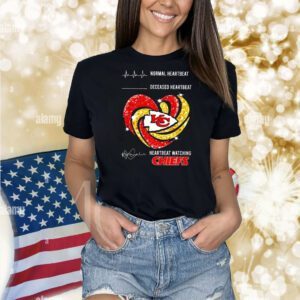 Normal heartbeat deceased heartbeat heartbeat watching Chiefs logo Shirt
