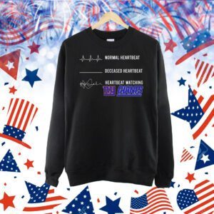 Normal heartbeat deceased heartbeat heartbeat watching New York Giants Shirt