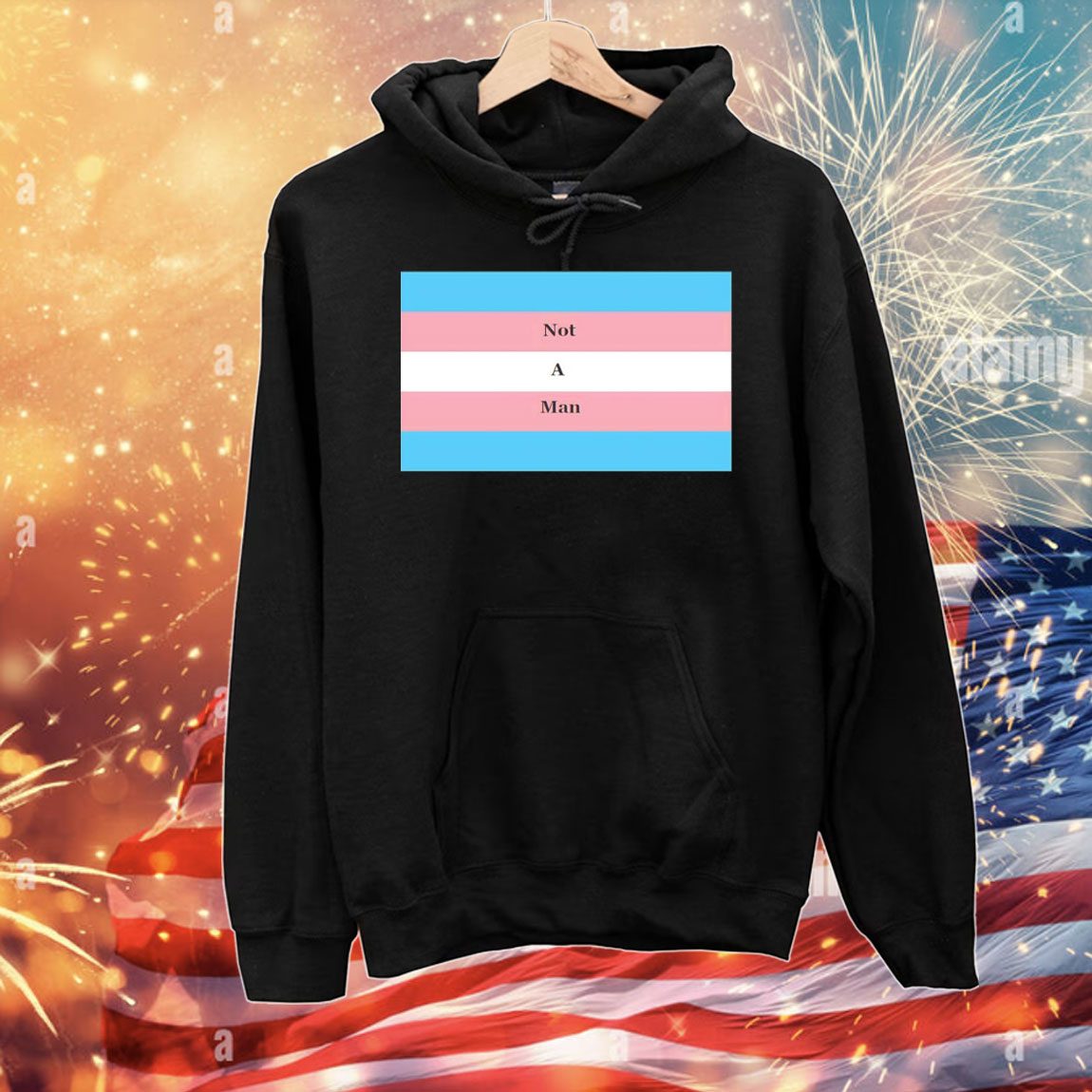 Not a man pride flag T-Shirt
