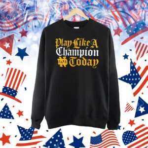 Notre Dame Fighting Irish play like a champion today Shirt