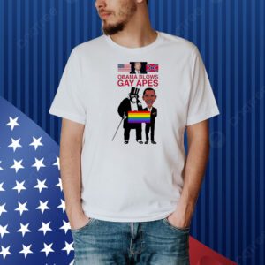 Obama blows gay APES Shirt