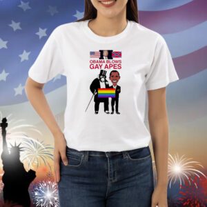 Obama blows gay APES Shirt