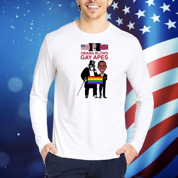 Obama blows gay APES Shirt