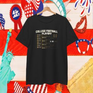 Official Chasing The Championship College Football Playoff Bracket 2024-2025 National Championship T-Shirt