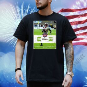 Official Final South Alabama Jaguars vs. Western Michigan Broncos 30 – 23 Score 2024 IS4S Salute to Veterans Bowl Poster Shirt