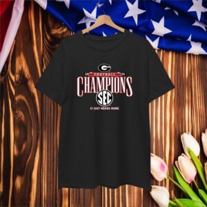 Official Georgia Bulldogs 2024 SEC Football Conference Champions It Just Means More Locker Room T-Shirts