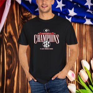 Official Georgia Bulldogs 2024 SEC Football Conference Champions It Just Means More Locker Room T-Shirts