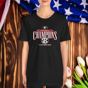 Official Georgia Bulldogs 2024 SEC Football Conference Champions It Just Means More Locker Room T-Shirts