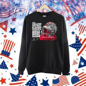 Official Ohio State Buckeyes Jan 1st 2025 College Football Playoffs Quarter Finals Bound Prudential Rose Bowl Game Helmet Shirt