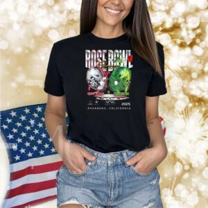 Official Ohio State Buckeyes Vs Oregon Ducks 2025 Rose Bowl Game Head to Head Pasadena California Helmet Shirt