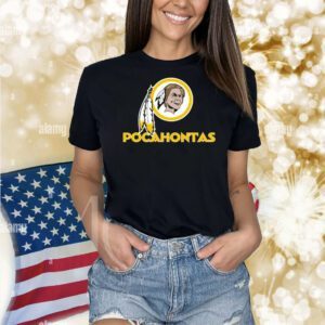 Official Pocahontas NFL Washington Redskins Parody Old Logo Shirt