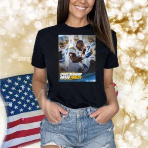 Official Poster Los Angeles Chargers Khalil Mack Outside Linebacker 2024 Art Rooney Sportsmanship Award Finalist Two-Time Finalist Shirt